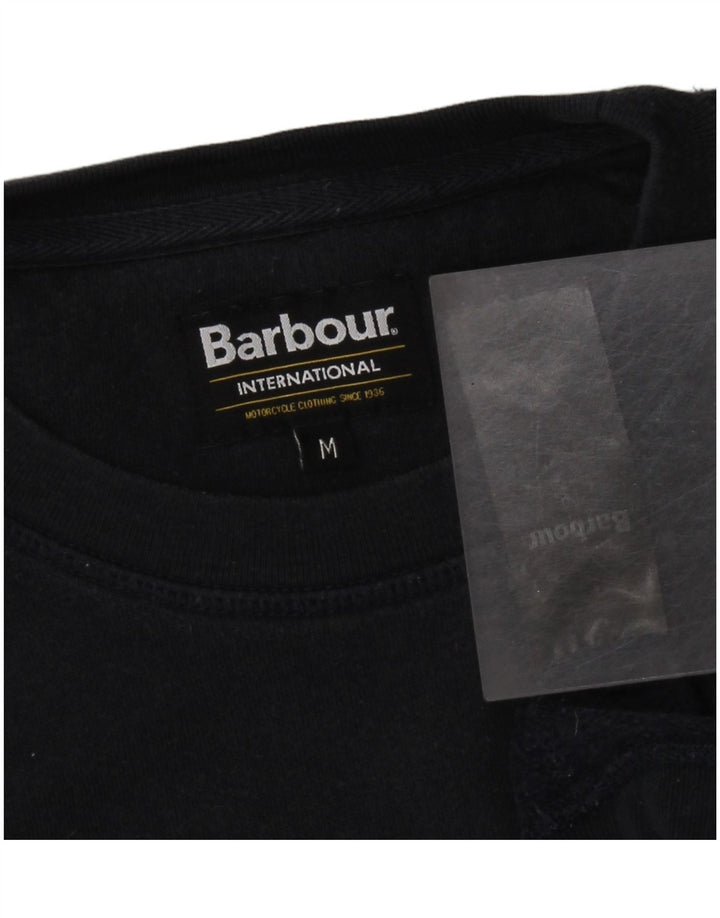 BARBOUR Hombre Sudadera Gráfica Jersey Medium Azul Marino Algodón