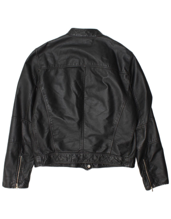Conbipel Chaqueta De Cuero Para Hombre IT 48 Medium Cuero Negro