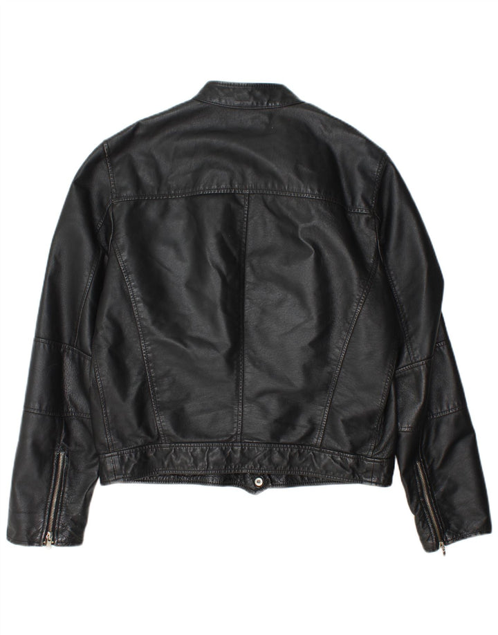 Conbipel Chaqueta De Cuero Para Hombre IT 48 Medium Cuero Negro