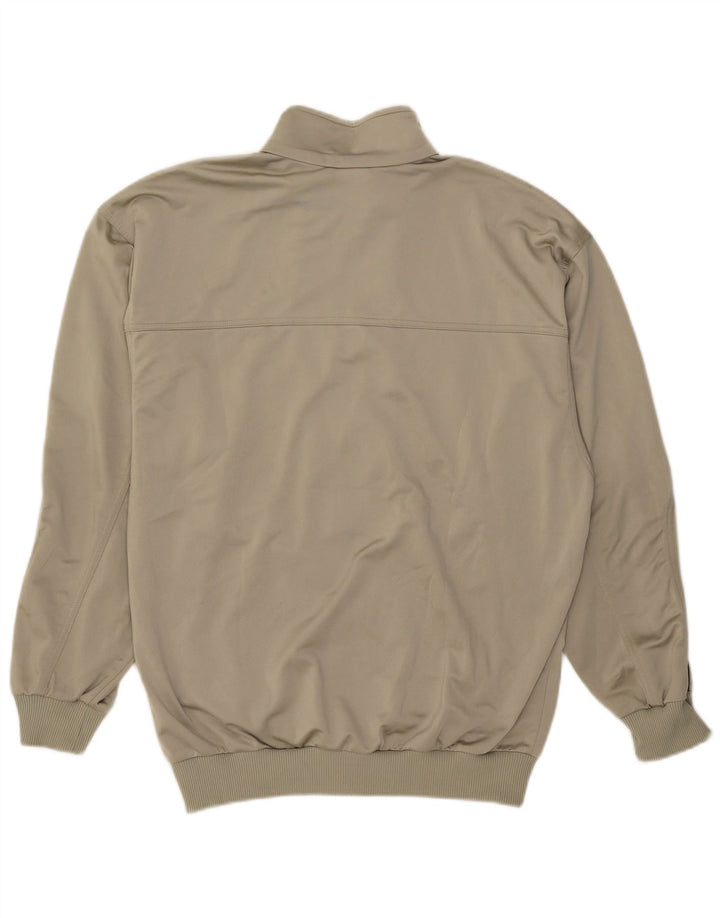 Adidas - Chaqueta de chándal para hombre, talla 38/40, poliéster caqui medio