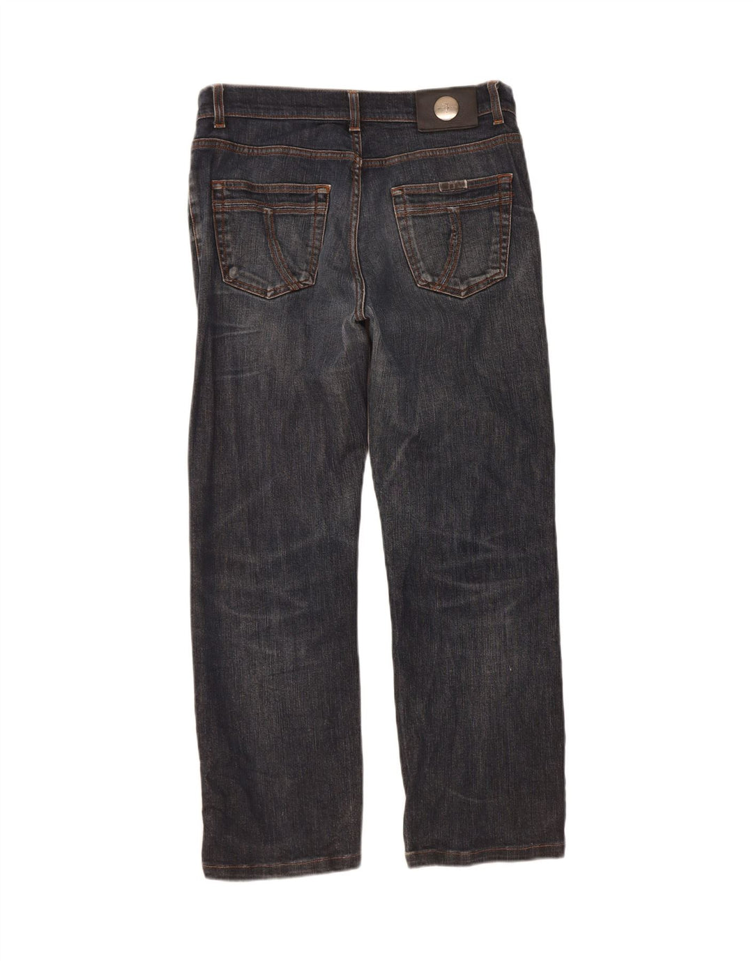 TRUSSARDI Mens Straight Jeans W31 L27 Blue Cotton