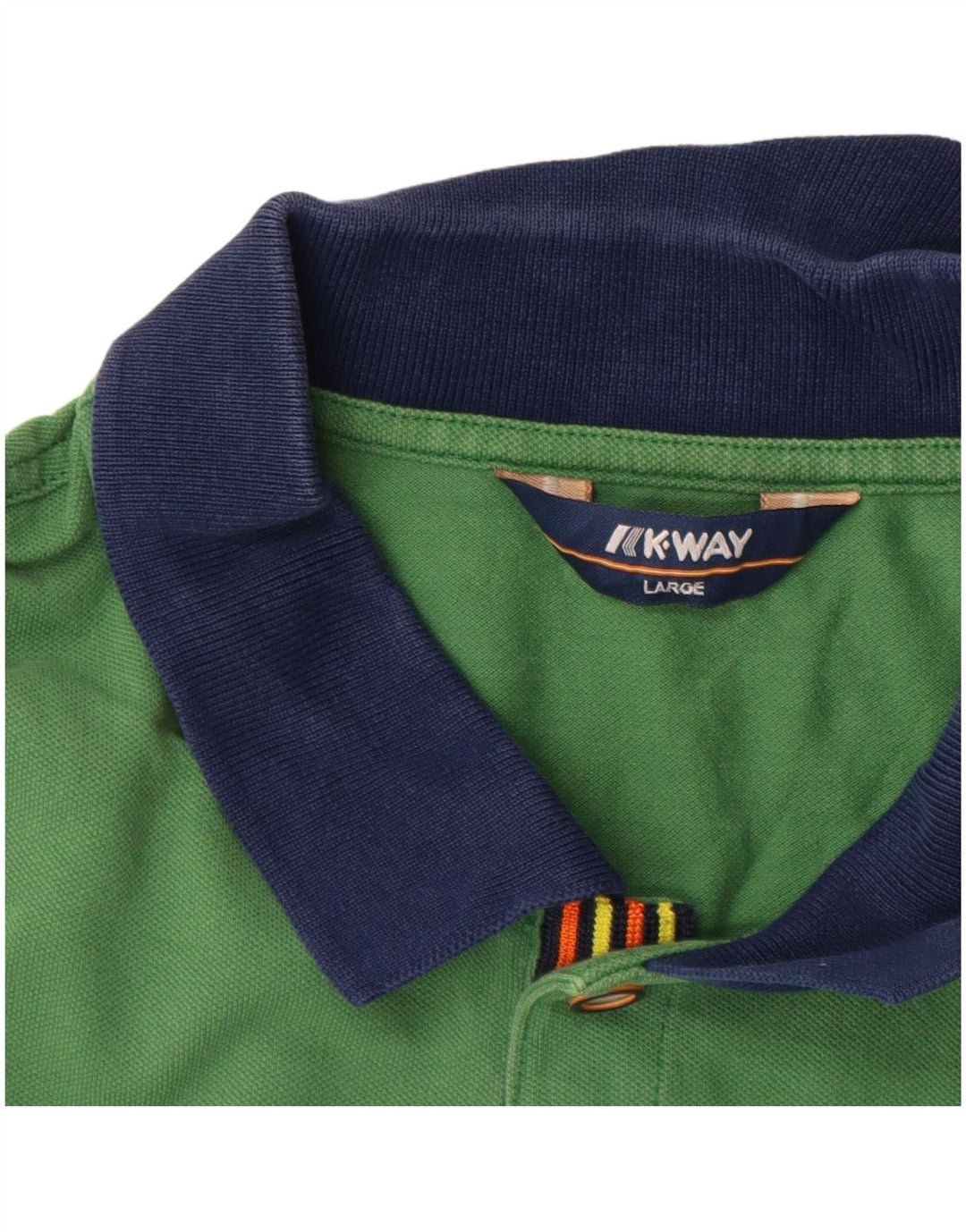 K-Way Polo para niño 15-16 años Grande Verde Algodón