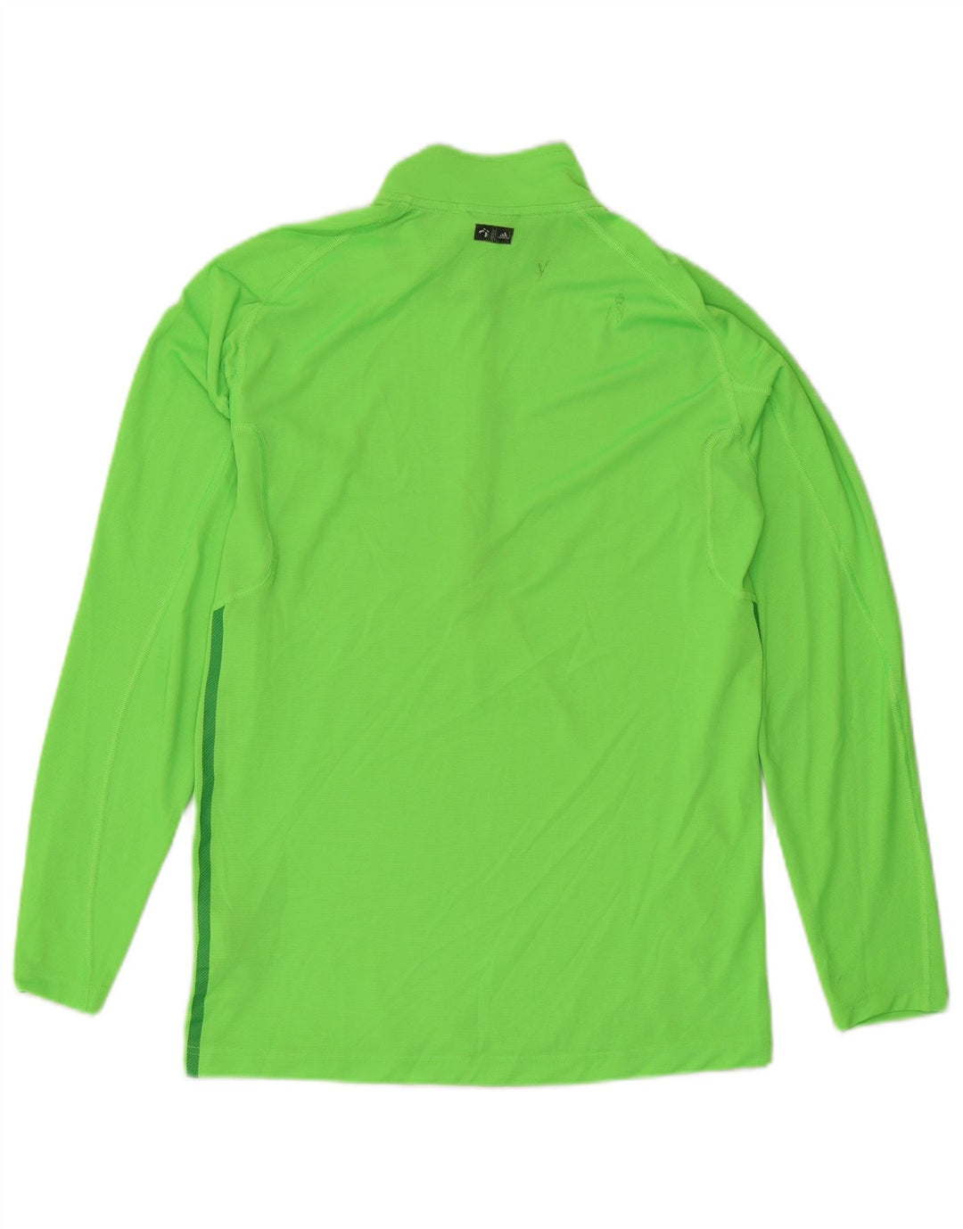 Adidas - Chándal con cremallera y cuello para hombre, talla 40/42, poliéster verde medio