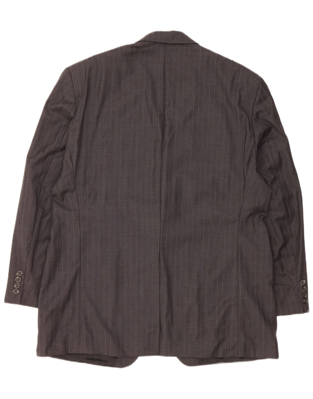 Ralph Lauren Chaqueta Blazer de 2 Botones para Hombre UK 44 XL Lana Gris a Rayas