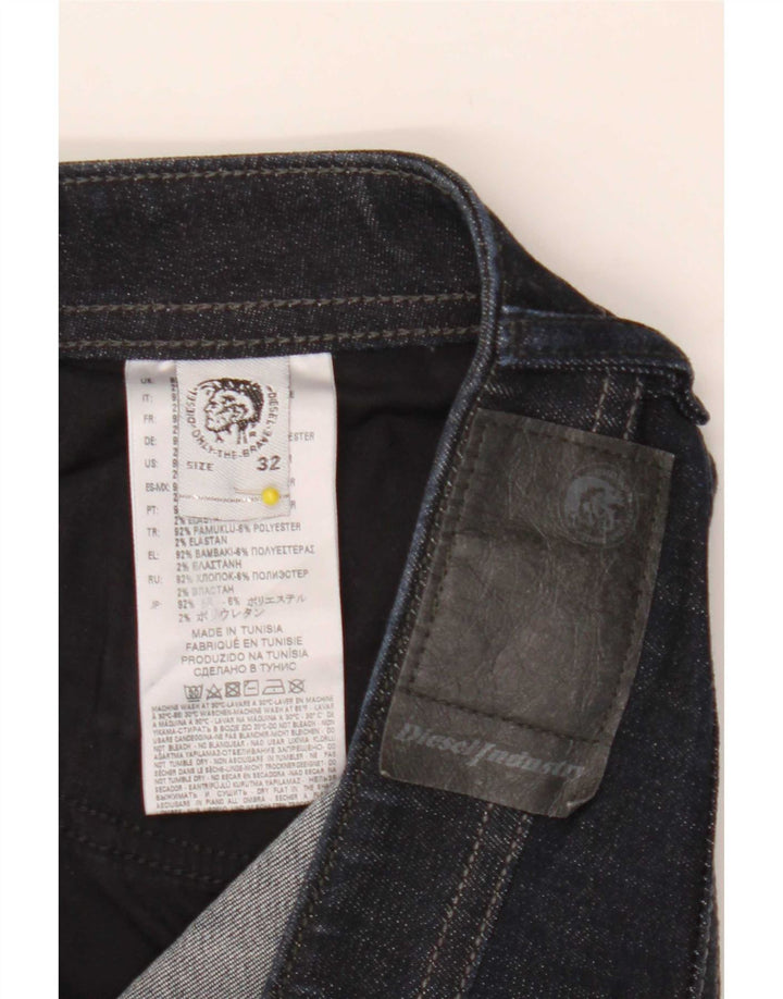 Diesel Vaqueros Slim Mujer W32 L32 Algodón Azul Marino