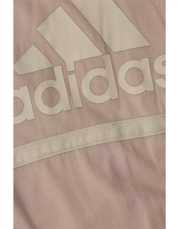 Adidas Camiseta gráfica para mujer Top UK 12 Medium Pink