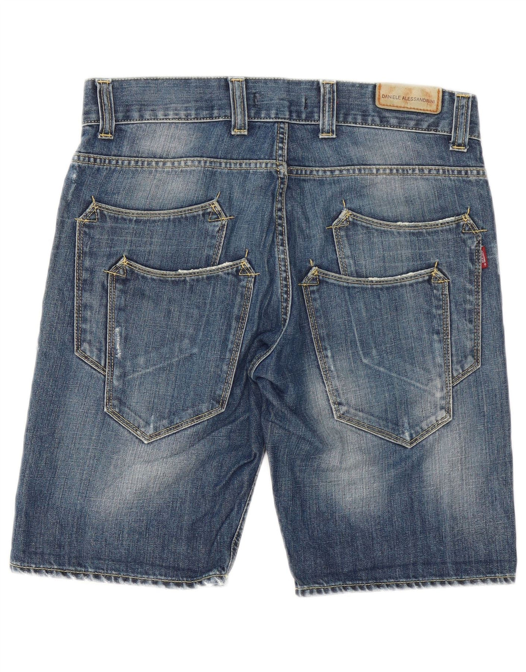 Daniele Alessandrini Shorts Vaqueros Hombre W32 Azul Medio Algodón