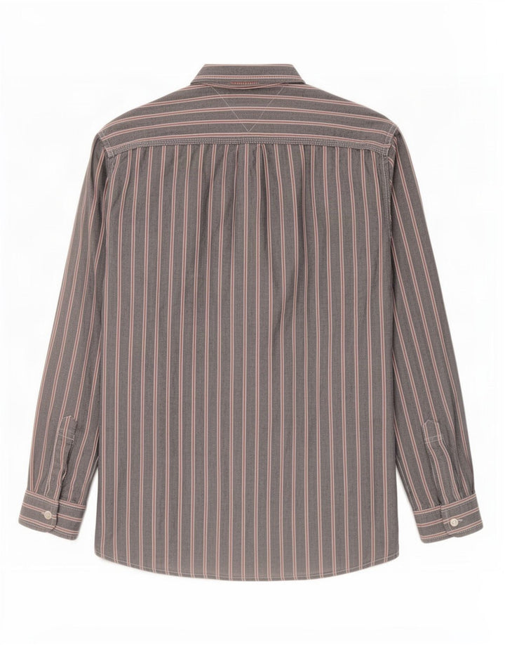 Camisa Tommy Hilfiger Hombre Algodón Gris Medio Rayas Pintadas