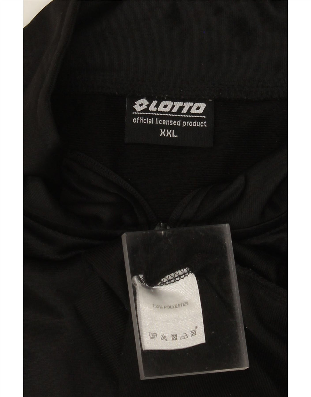 Lotto Chaqueta de chándal para hombre 2XL Poliéster negro