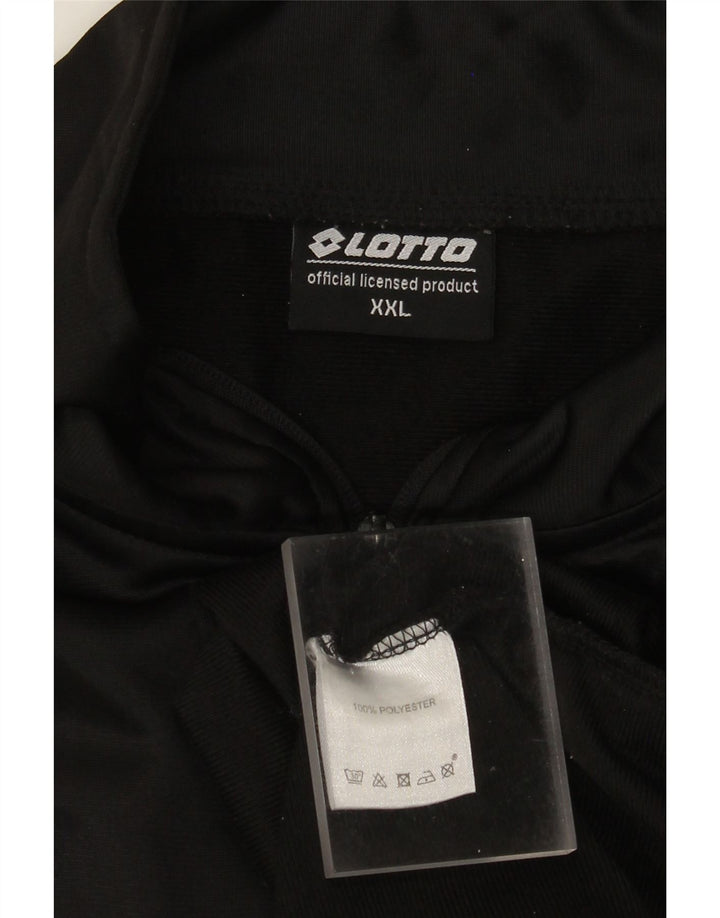 Lotto Chaqueta de chándal para hombre 2XL Poliéster negro