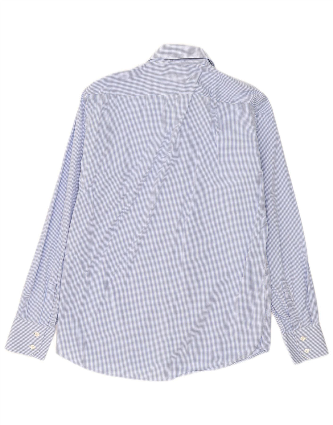 Camisa Hugo Boss para hombre talla 40 15 3/4 cuadros azules medianos