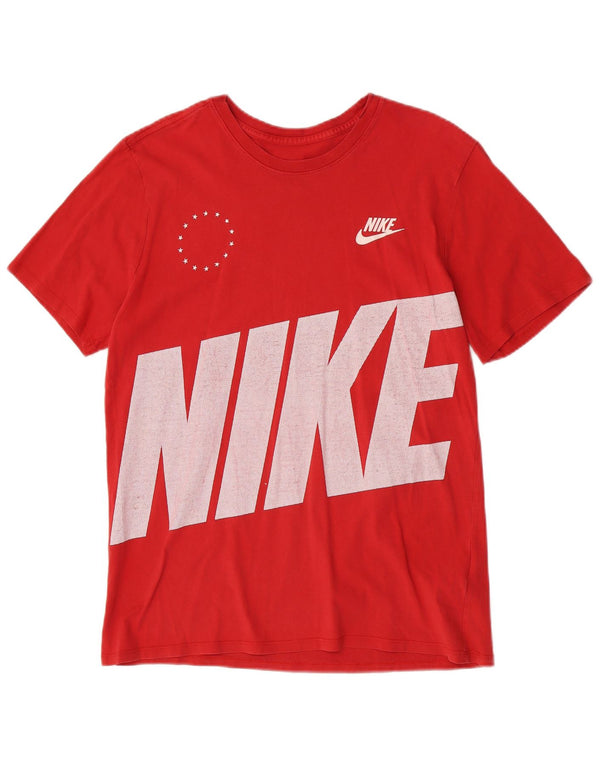 Nike - Camiseta gráfica para hombre, talla grande, algodón rojo