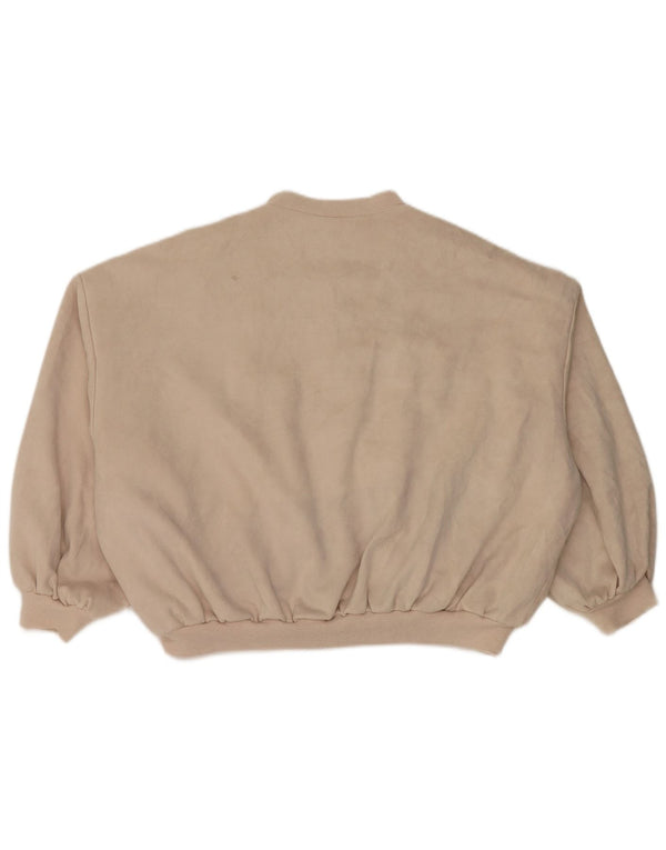 Zara Mujer Chaqueta Bomber Extragrande UK 44 Poliéster Beige Medio