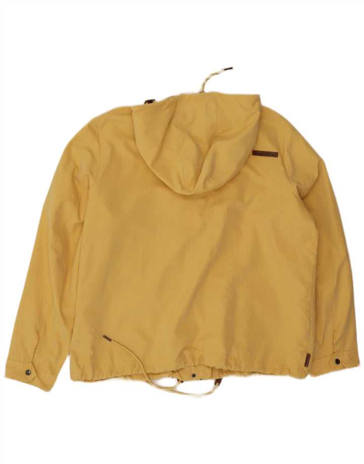 Chaqueta cortavientos con capucha vintage para mujer IT 48 XL Poliéster amarillo
