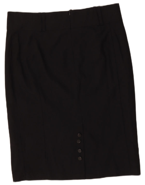 Falda lápiz para mujer Marks & Spencer UK 20 2XL W40 Poliéster negro
