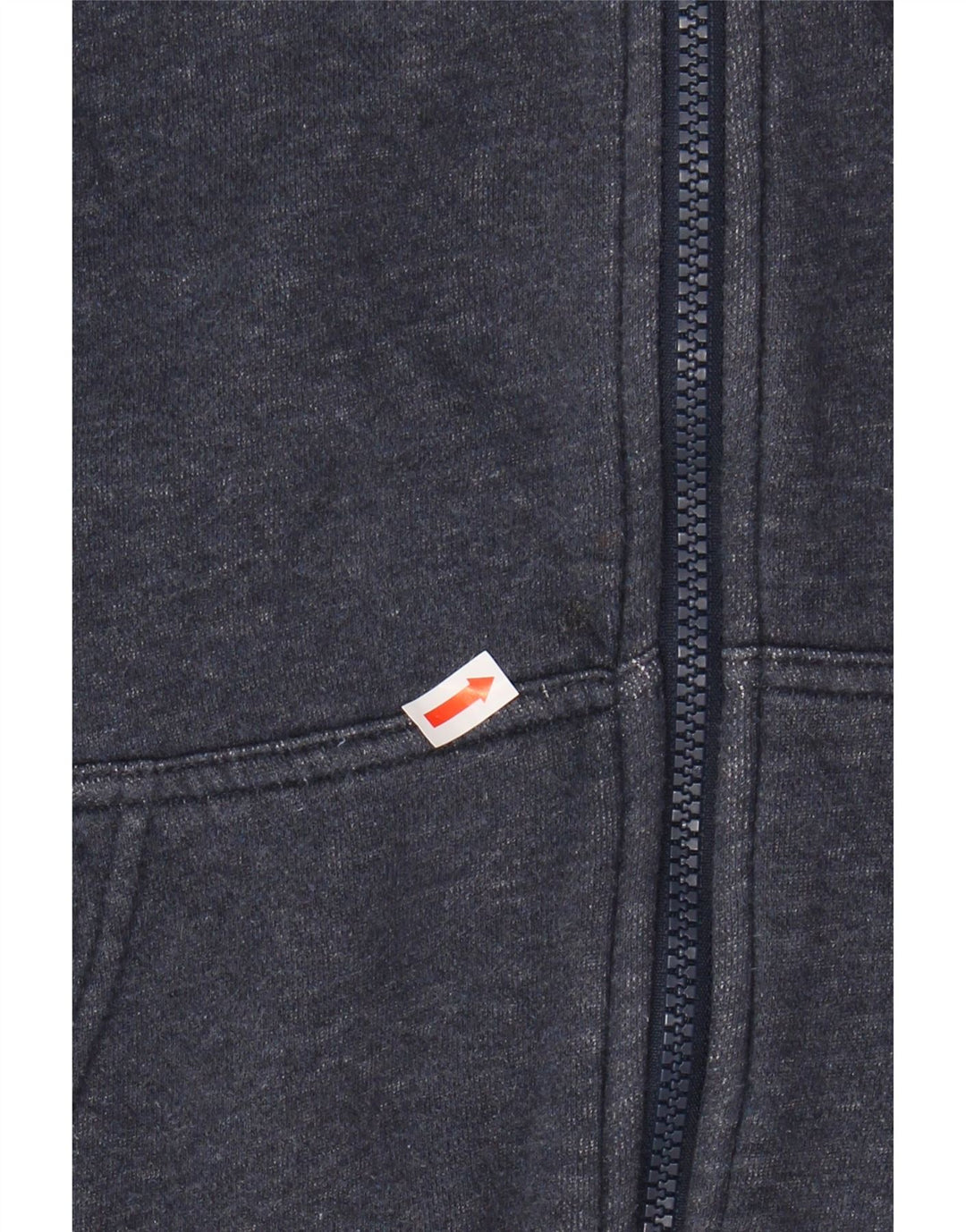 NIKE Sudadera con capucha y cremallera para hombre, algodón azul marino mediano