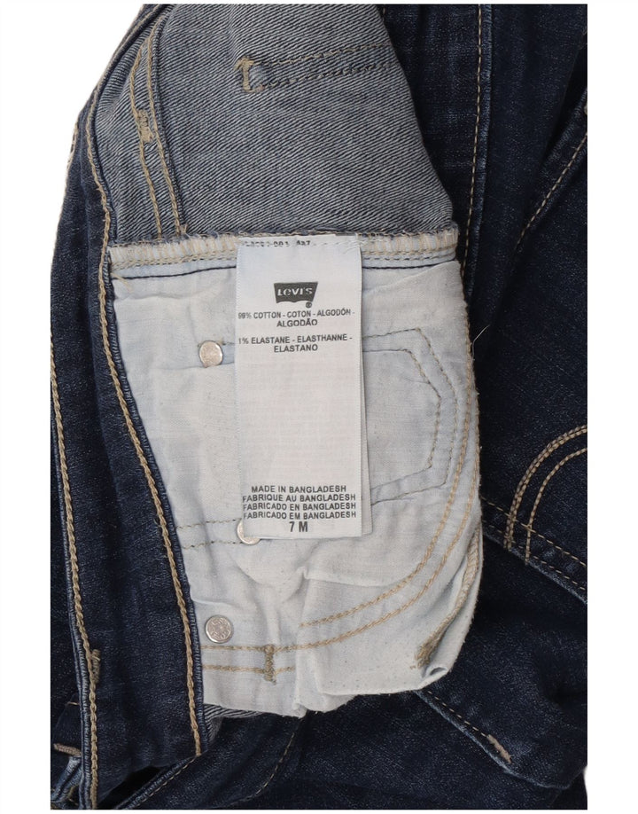 Levi's Jeans 518 Super Low Bootcut para mujer US 7 Medium W30 L30 Azul marino