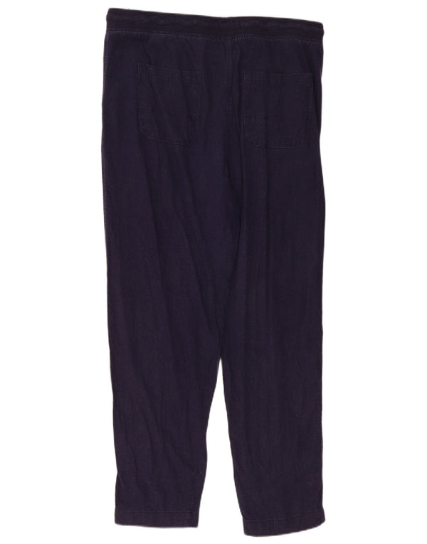 Marks & Spencer Pantalones Casuales para Mujer UK 14 Large W34 L29 Azul Marino