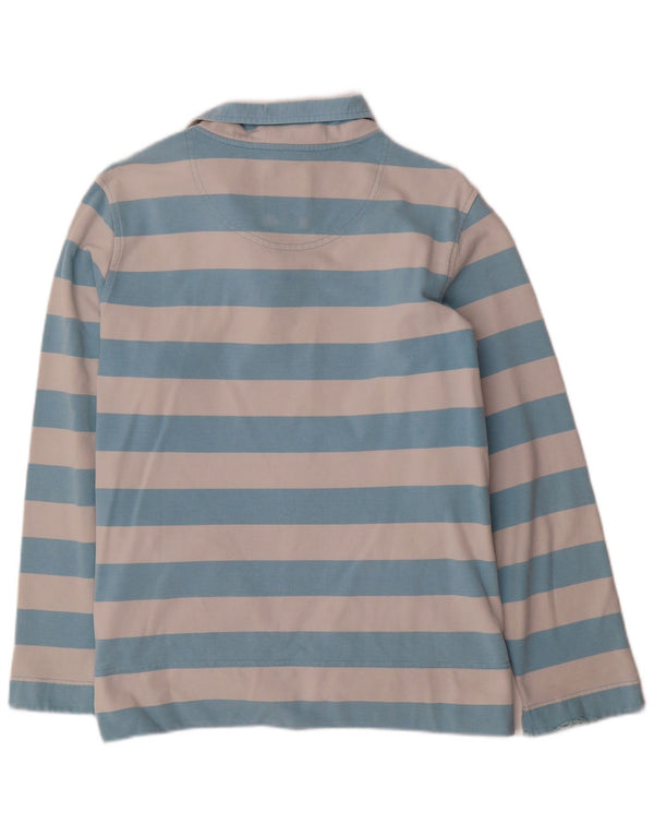 Crew Clothing - Sudadera con cuello y cremallera para mujer, talla 40, XL, color azul a rayas