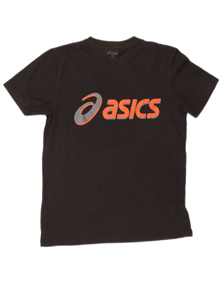 ASICS Camiseta gráfica para niños 13-14 años Small Negro Algodón