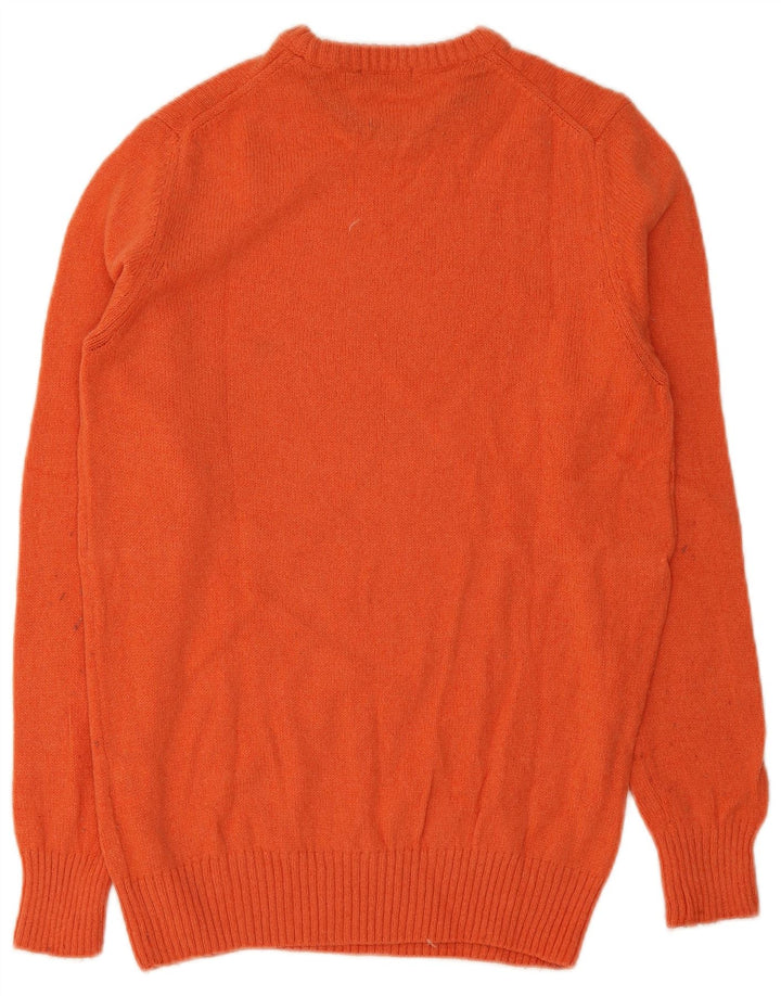 Brooksfield Jersey De Cuello Redondo Para Hombre De Lana Naranja Mediana