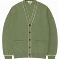 Marks & Spencer Suéter tipo cárdigan para hombre 2XL Poliéster verde