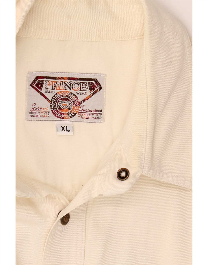 Camisa Vaquera Prince Hombre XL Beige