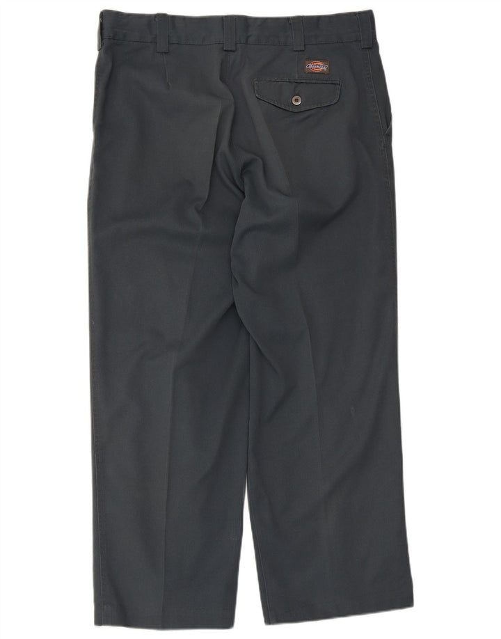 Dickies Pantalón de traje recto para hombre W36 L26 Poliéster gris
