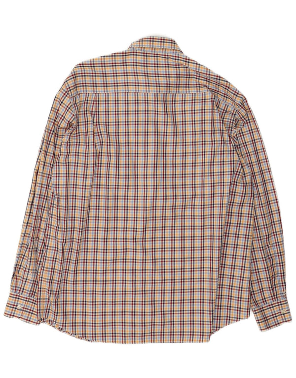 Camisa de franela para hombre Paul & Shark Talla 43 XL Algodón a cuadros multicolor