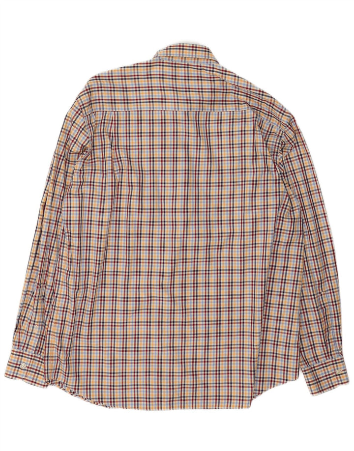 Camisa de franela para hombre Paul & Shark Talla 43 XL Algodón a cuadros multicolor