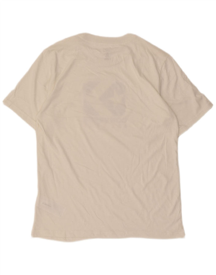 Converse - Camiseta gráfica para hombre, talla pequeña, algodón blanco