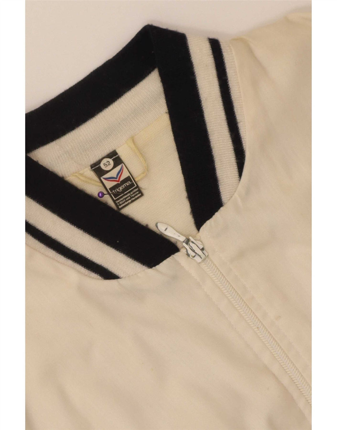 Trigema Chaqueta Bomber Hombre IT 52 XL Poliéster Color Block Blanco