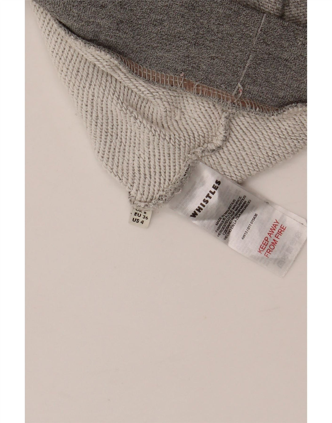 WHISTLES Jersey con estampado gráfico extragrande para mujer UK 8 Small Grey