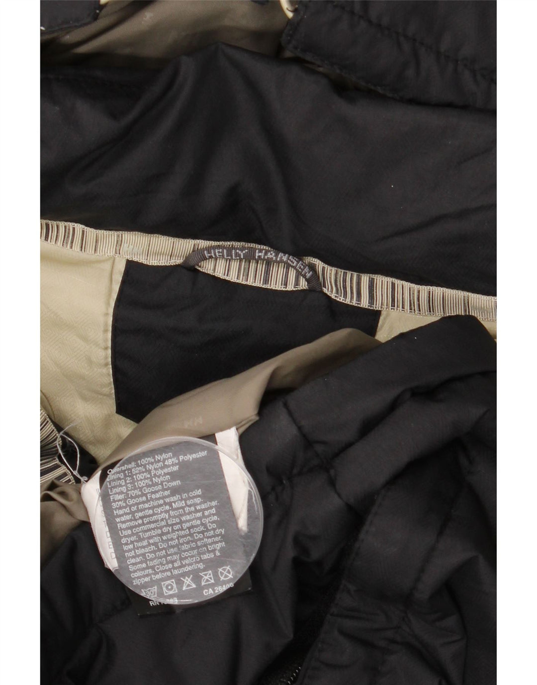 Helly Hansen Chaqueta acolchada con capucha para hombre UK 42 XL Nylon negro