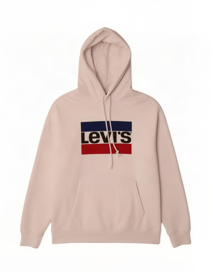 Levi's Hombre Sudadera Con Capucha Gráfica Jersey De Algodón Blanco Mediano