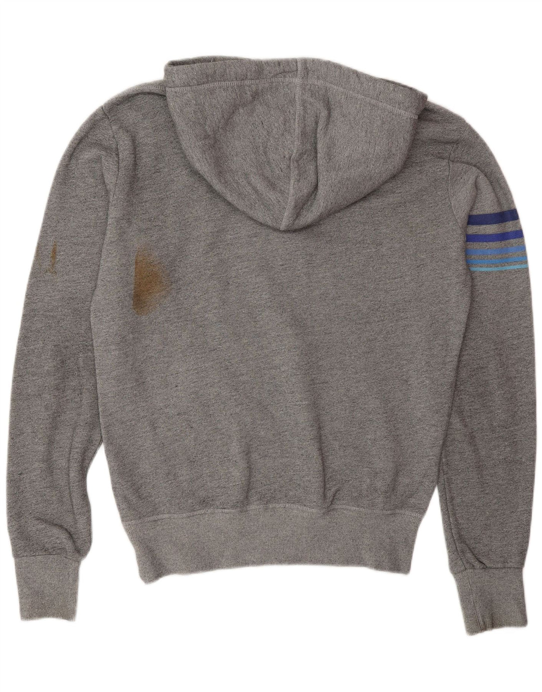 Superdry Hombre Sudadera Con Capucha Gráfica De Algodón Gris Medio