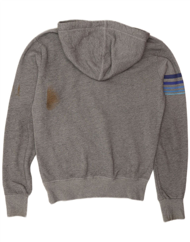 Superdry Hombre Sudadera Con Capucha Gráfica De Algodón Gris Medio