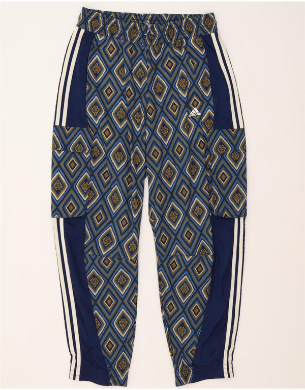 Adidas Womens Farm Rio Tracksuit Trousers Joggers UK 16/18 Large Navy Blue