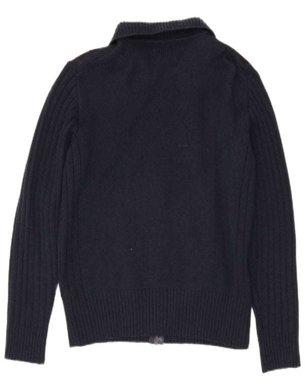 Cárdigan para hombre Ranger IT 50 Medium Azul marino Colorblock Lana virgen