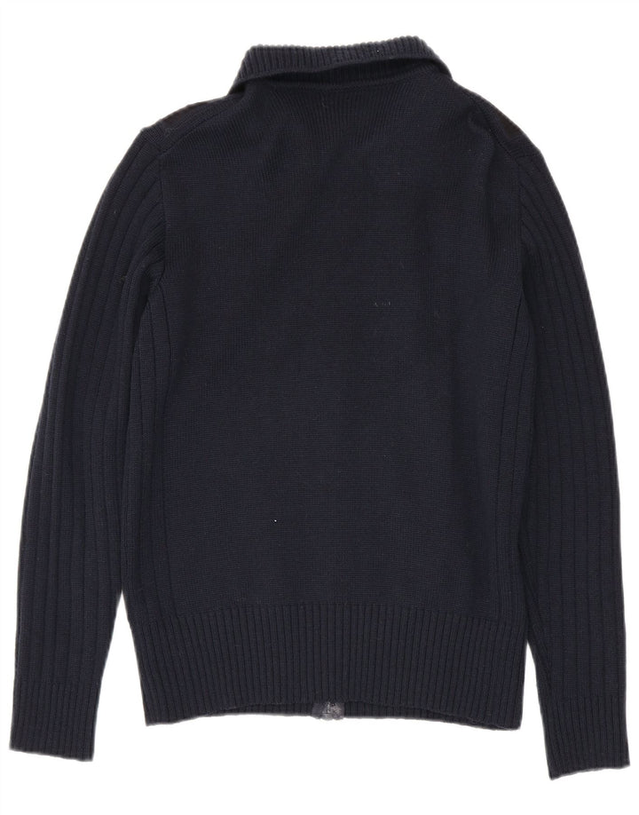 Cárdigan para hombre Ranger IT 50 Medium Azul marino Colorblock Lana virgen