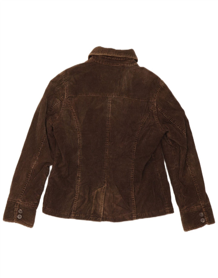 MONSOON Chaqueta de pana para mujer UK 10 Small Brown Cotton
