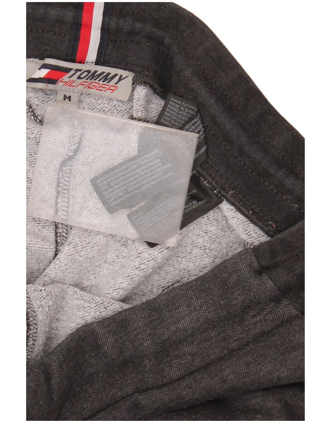 Tommy Hilfiger Pantalones de Chándal para Hombre Joggers Gris Medio Algodón