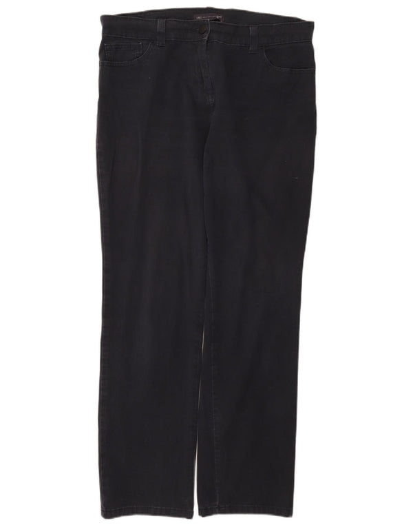 Marks & Spencer Pantalones Casuales para Mujer UK 14 Medium W34 L29 Azul Marino