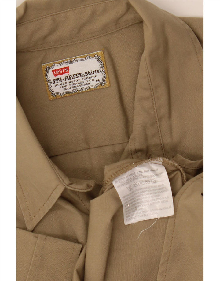 Camisa Levi's Hombre Manga Corta Algodón Caqui Medio