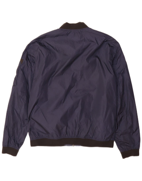 Jack & Jones Chaqueta Bomber para Hombre UK 40 Large Nylon Azul Marino