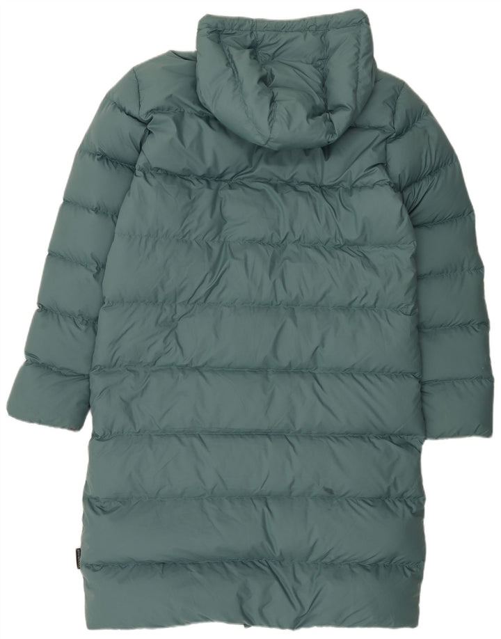 Jack Wolfskin Abrigo Acolchado Extragrande con Capucha para Mujer UK 10/12 Verde Medio