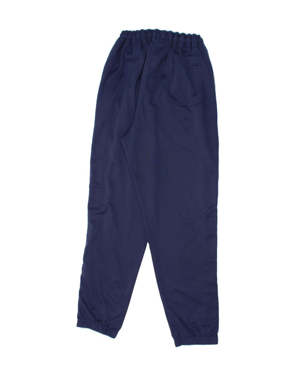 NIKE Mens Tracksuit Trousers Joggers Large Navy Blue Colourblock Polyester