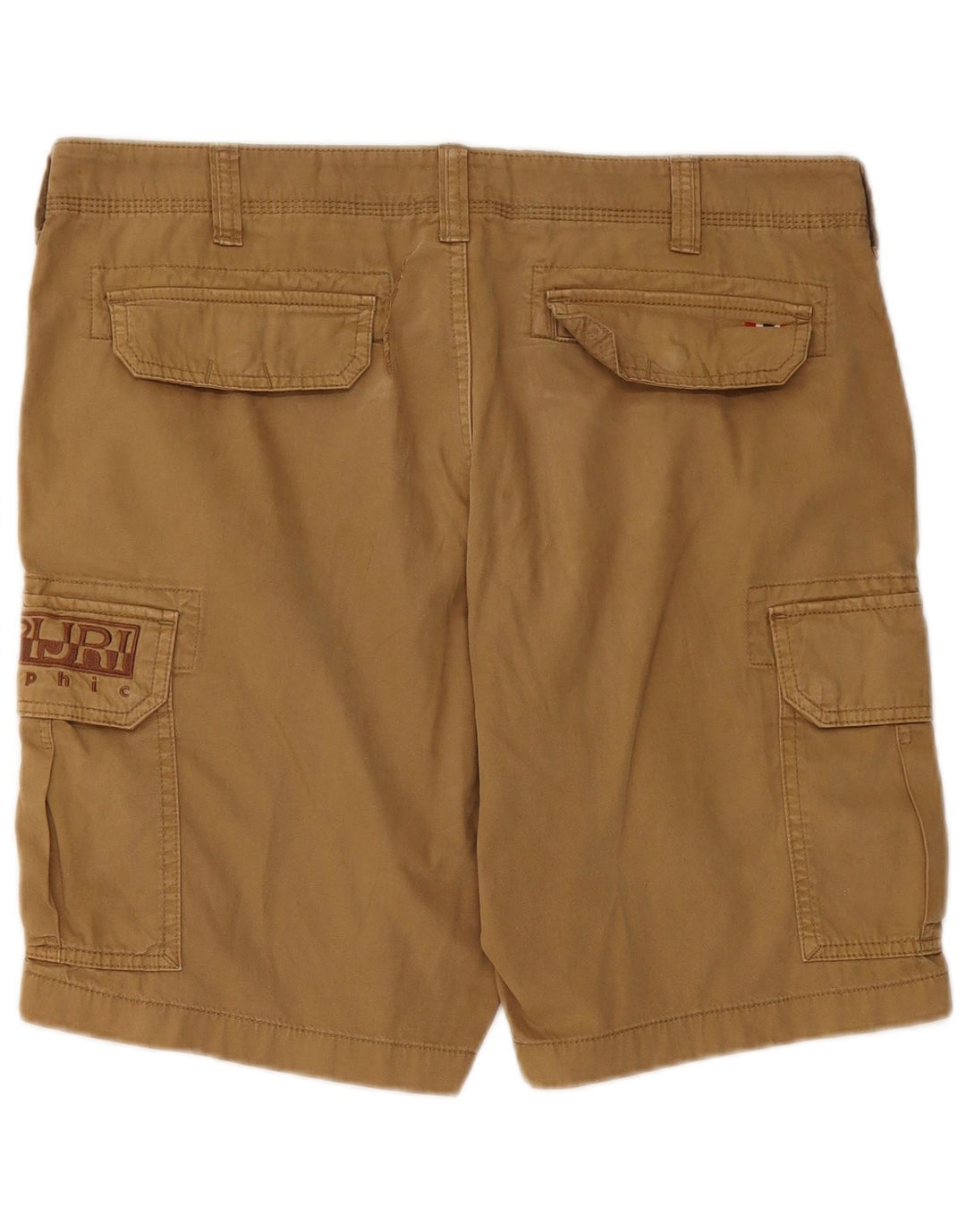 NAPAPIJRI Shorts cargo gráficos para hombre W34 Large Khaki Cotton