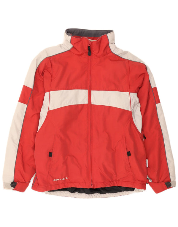 Chaqueta cortavientos para hombre COLUMBIA UK 38 Medium Red Colourblock Nylon