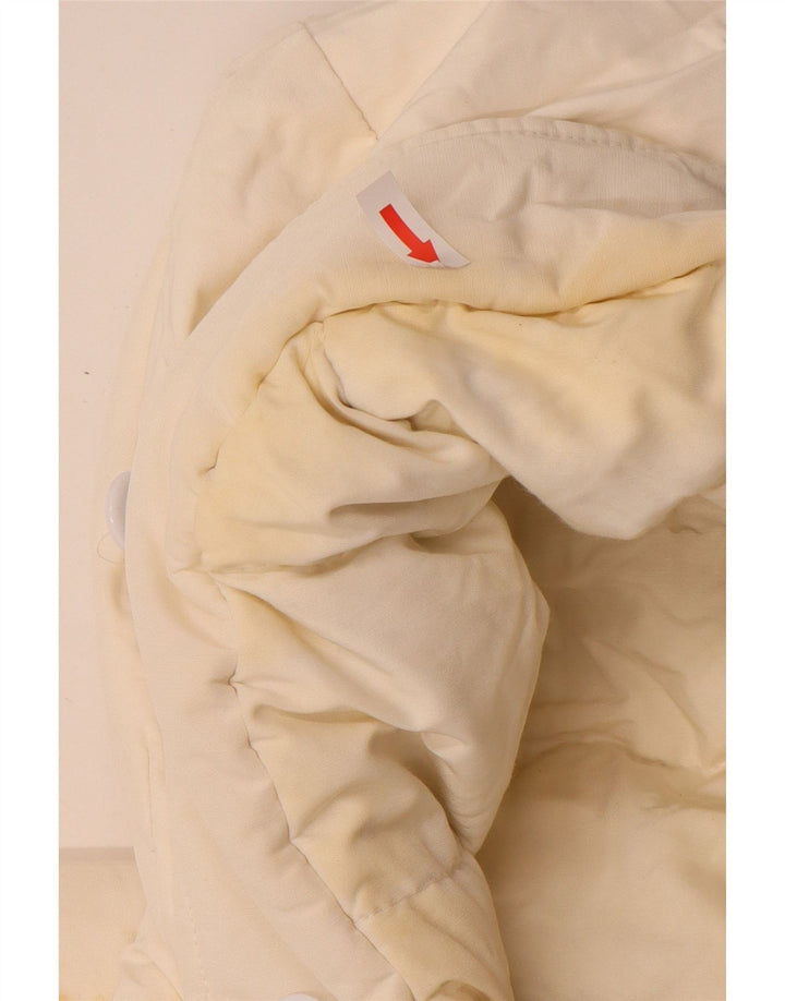 Woolrich Chaqueta acolchada con capucha para hombre UK 40 Large Off White Cotton